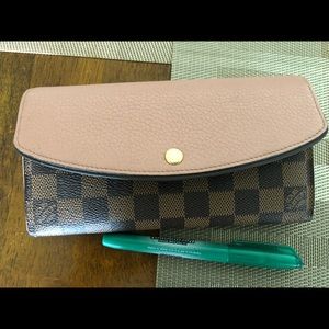 Louis Vuitton Damier/Pink Leather Wallet